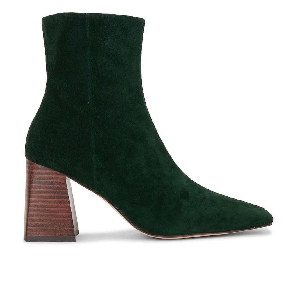 INTENTIONALLY BLANK Dark Green Heeled Boots - Picture 7 of 7
